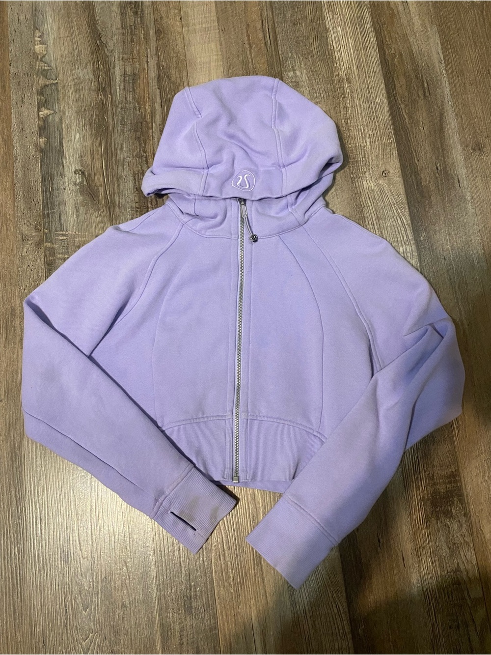 lululemon lavender zip-up hoodie with hood